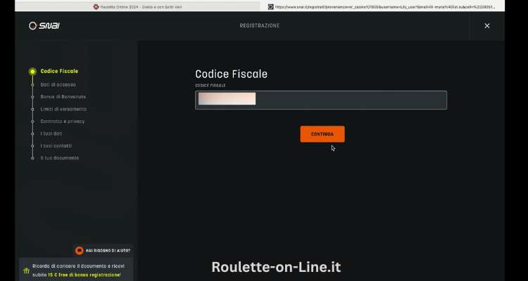 Inserisci il Tuo Codice Fiscale