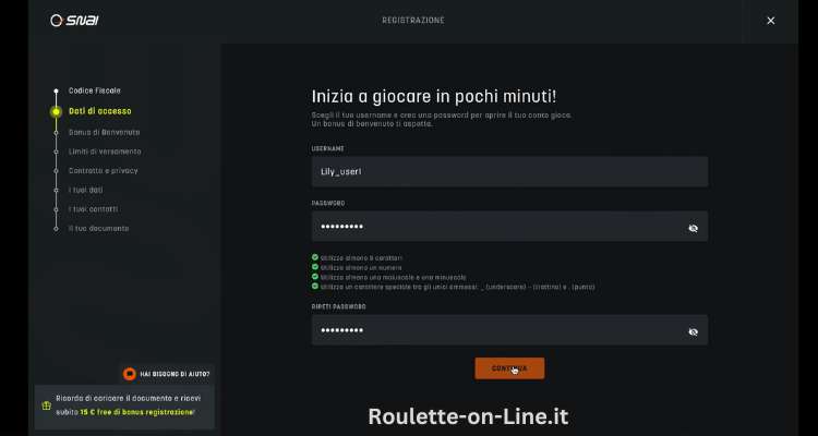 Dati di Accesso