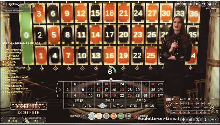 Gioco Lightning Roulette