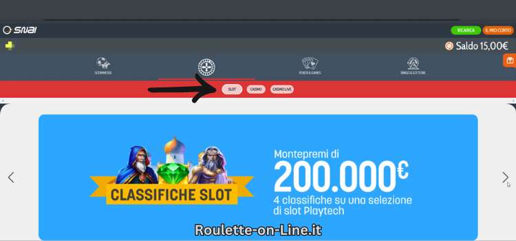 naviga sezione casino