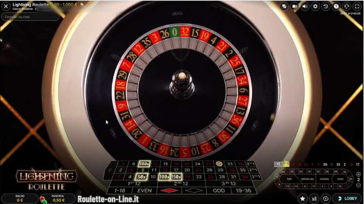 Ruota di lightning roulette