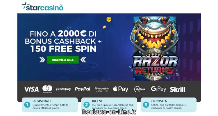 Pagina di Registrazione di StarCasino
